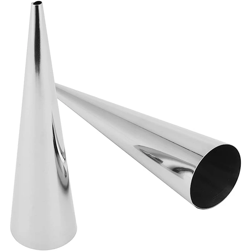 CQMF-40 PCS Cream Horn Forms, Stainless Steel Cannoli Tubes, Cream Roll Horn Molds Cream Horn Metal Cones For Cream Roll 4