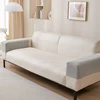 2pcs/setElastic sofa cover for pet friendly all season universal sofa cover, simple modern style anti slip sofa gloves 5