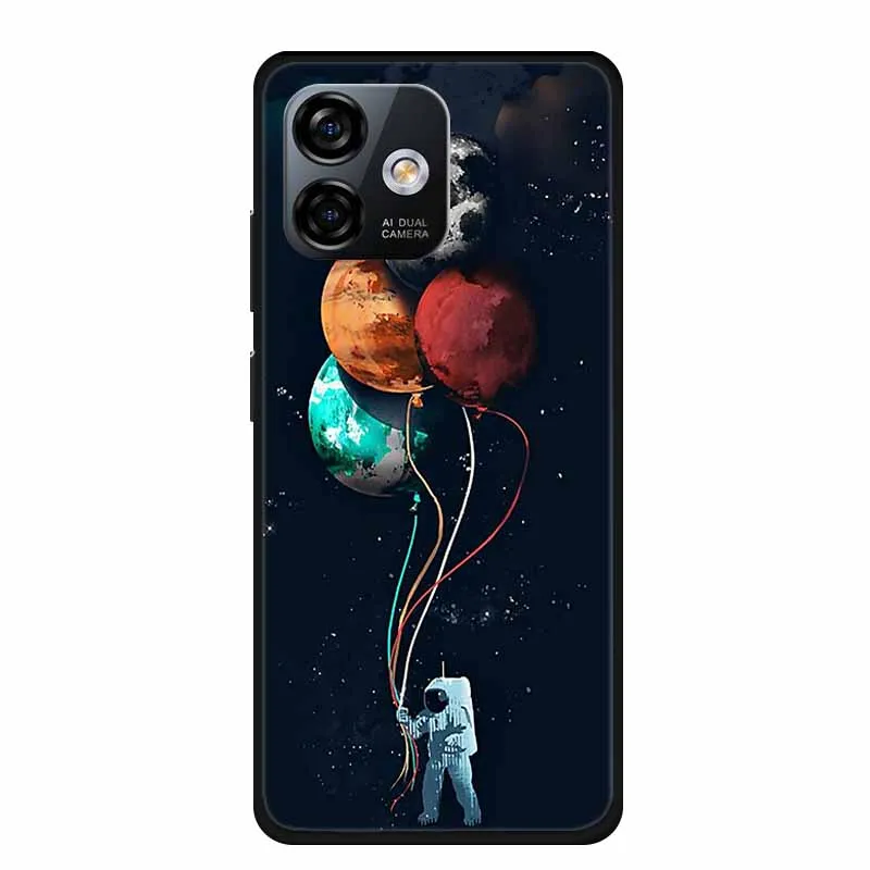 Luxury Black TPU Soft Silicone Phone Case - Fashionable Protective Cover