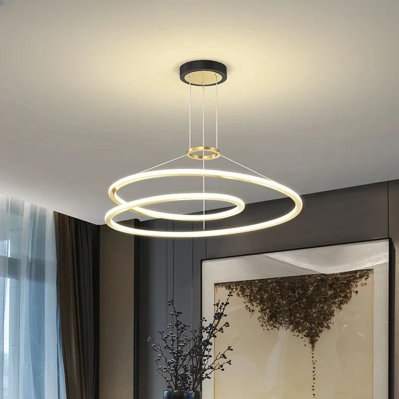 

Роскошная светодиодная подвесная люстра светильник, современные потолочные светильники для спальни, минималистичный стиль, креативное Домашнее освещение для ресторана