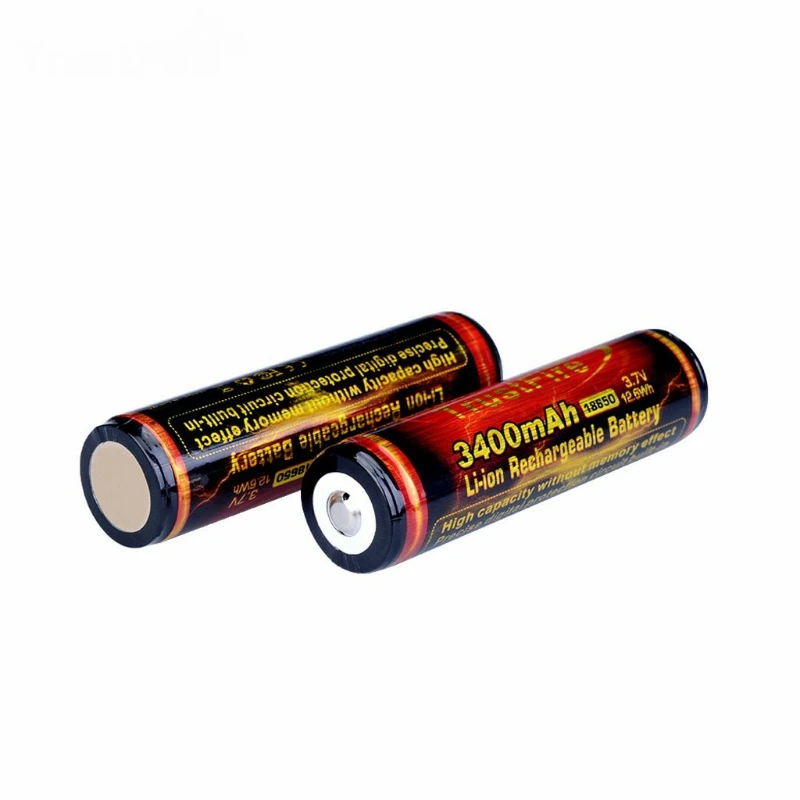 L43D 18650 3400Mah Batterie Agli Ioni Di Litio Batterie Al Litio Ricaricabili Da 3,7 V 18650 Button Top Per Led Torcia Elettrica