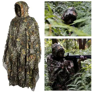 New Ghillie Suit Ghillie Camouflage Leafy Hat 3D Full Face Mask Headwear  Turkey Camo Hunter Hunting Accessories - AliExpress