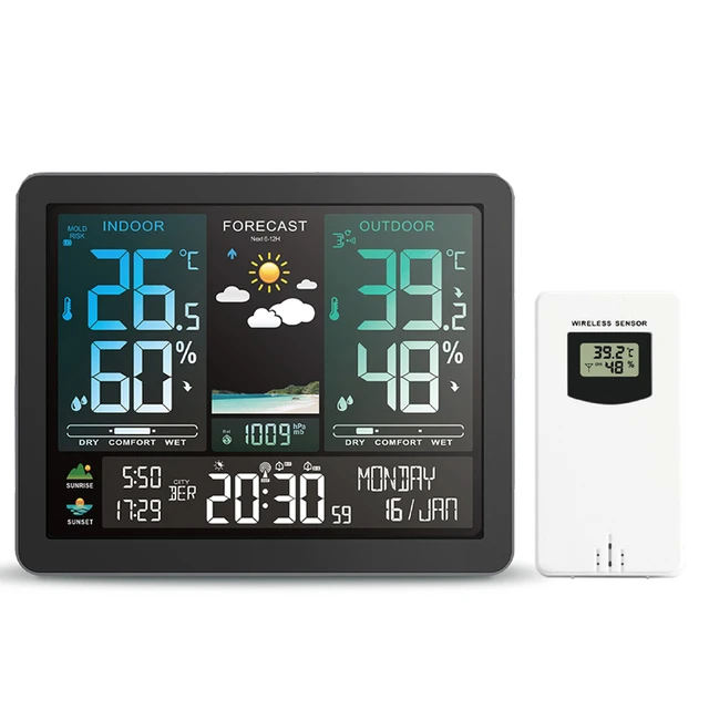 Weather Station Outdoor Sensor Wireless  Wireless Outdoor Indoor Weather  Station - Thermometer Hygrometer - Aliexpress