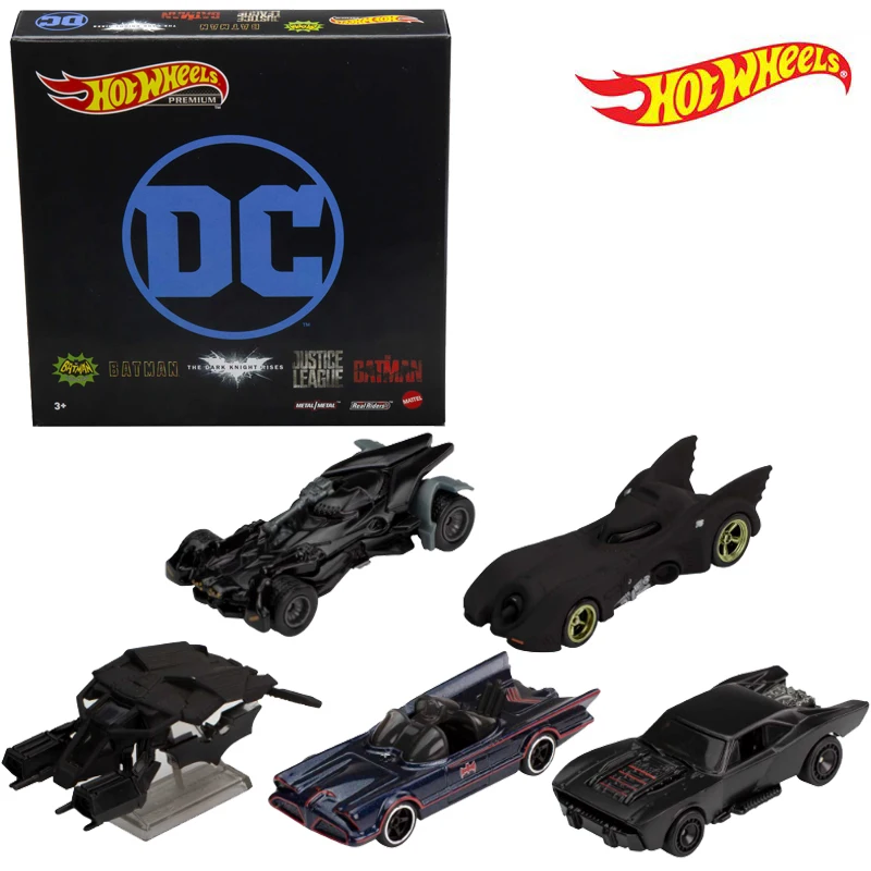 

Hot Wheels Batman Bundle, 5 Fan-Favorite Batmobile Castings For Collectors 1:64 Diecast Model Car Toys