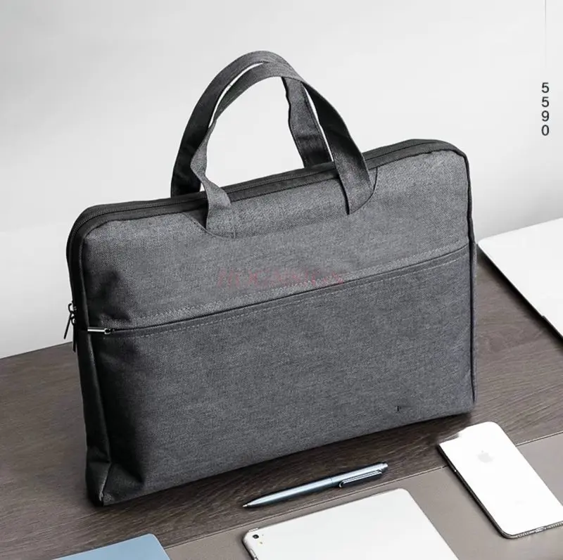 1pcs 서류 가방 캔버스 파일 가방, 남성용 핸드백, 공식 문서 가방, 맞춤형 서류 가방 회의 가방