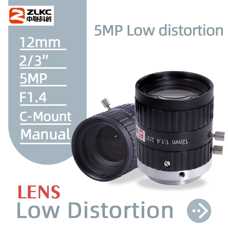 ZLKC 5MP FA C Mount 12mm 2/3