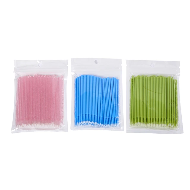 300 Bastoncini Cotone Doppia Punta - Micro Pennelli Per Trucco, Estensioni Ciglia E Pulizia - Foto 3