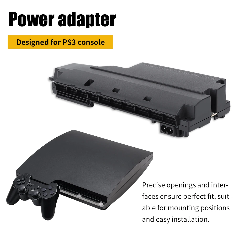 전원 공급 장치 수리 부품 어댑터, 100-240V 슬림 전원 보드 교체, 50Hz, 60Hz ABS 부식 방지, PS3 APS-330