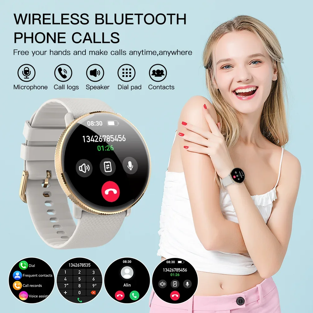 Smart Watch Women Men 1.43 Inch Bluetooth Call Smartwatch IP68 Waterproof Sport Heart Rate SmartWatch Festival Gifts HD smart watch