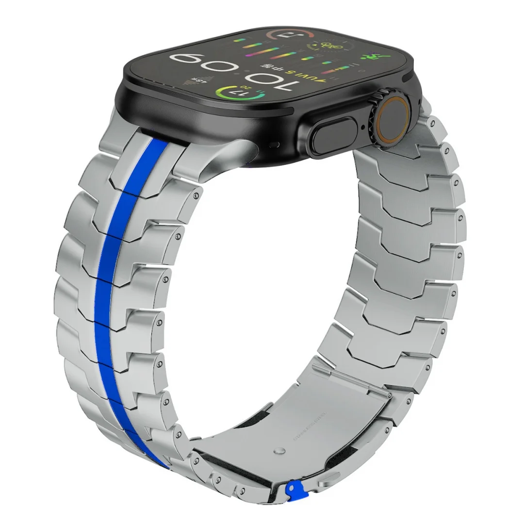 Premium Titanium Metal Strap - Stainless Steel Bracelet