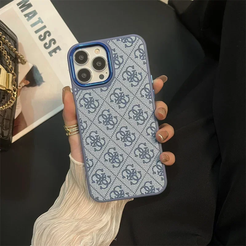 Luxurious Love G What Retro Classical Phone Case For iPhone 15 14 13 12 11 Pro Max Soft Silicone GUESS-ES Creativity Cover