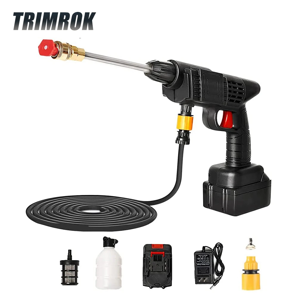 96VPowerfulHighPressureWasherCarWasherGunCarWashingSprayGun