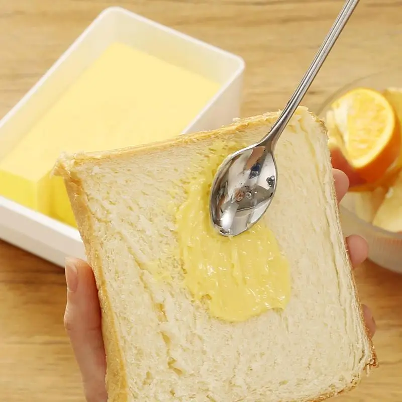 Butter Cutter Box Unbreakable Butter Dish with Clear Lid and Cutter Space-Saving and Easy Cutting Safe Keeper Tray