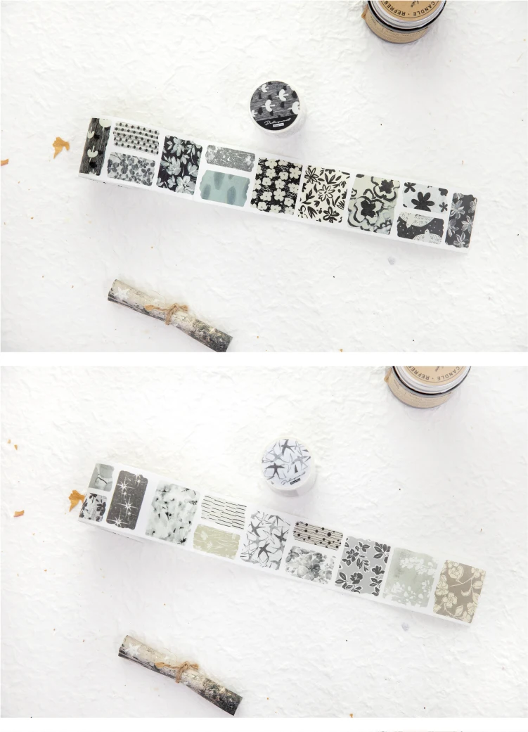 Journal GO 3m Kreative Muster Klebeband-Sticker für Collage Junk Journal Scrapbooking Deko Handgemachtes Masking Tape Schreibwaren – Detail 11