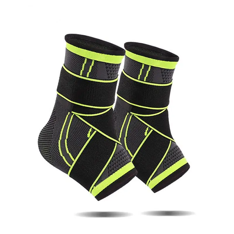 

Basketball Ankle Brace Nylon Breathable Comfortable Exquisite Edging Soft Foot Protective Gear Gym Fitness Sleeves Support Green