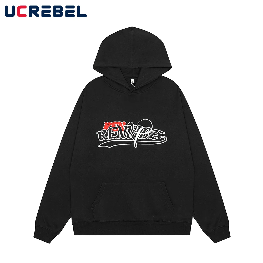 

Letter Print Hooded Sweatshirts Mens Loose Double-sided Printing Streetwear Autumn Long Sleeve Casual Hoodies Men