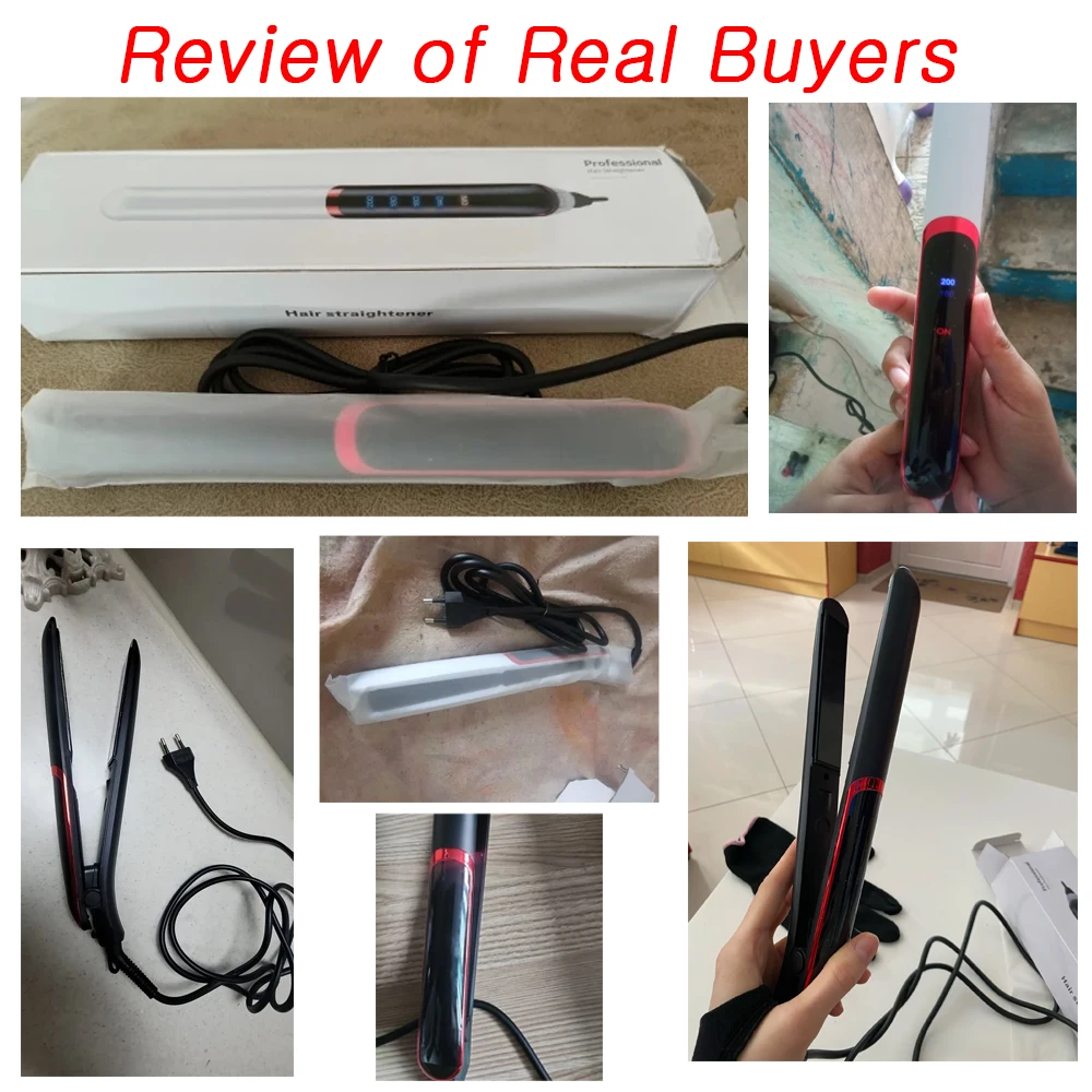 2024 Sale New Hair Straightener Flat Iron Curling Irons Electric Straight Ceramic Fast Warm-up Styling Tool For Wet or Dry Hair 6