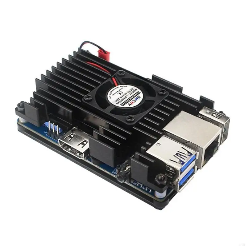 오렌지 Pi3 Lts 박스용 냉각 팬 커버가 있는 M68F 알루미늄 합금 방열판 케이스