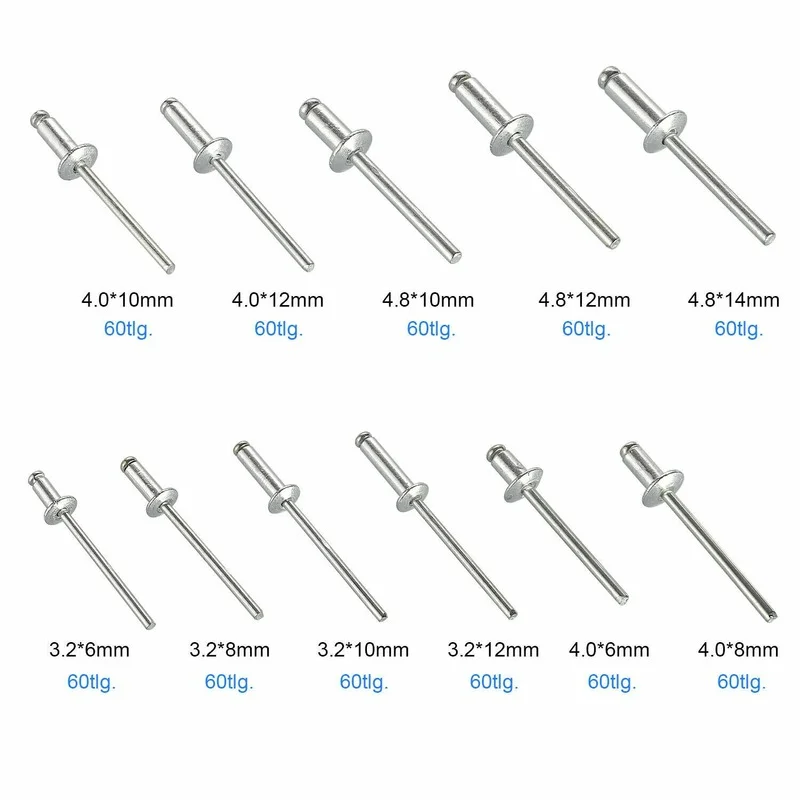 Pistolet à Riveter manuel 3.2-4.8mm, Double poignée, cloueuse à vis 5880N