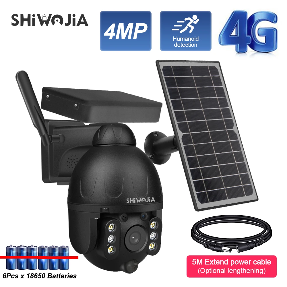 

IP-камера наружная с солнечной панелью, 8 Вт, 1080P, Wi-Fi камера видеонаблюдения tuya