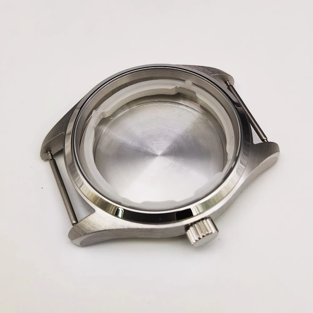40MM Stainless Steel Watch Case, for NH35 NH36 Movement, Fits 33.5mm Watch Dial, Mechanical Watch Modification Accessories