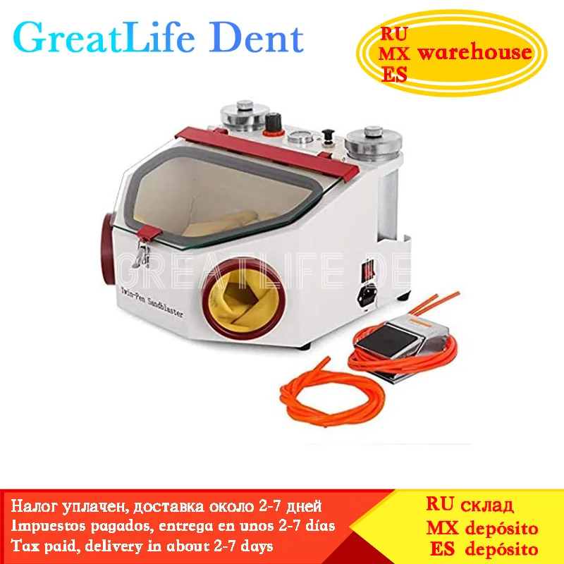 Greatlife Twin Double Pen Dentista Air Prophy Jet Sbiancamento Dei Denti Pistola Per Sabbiatura Lucidatrice Dentale