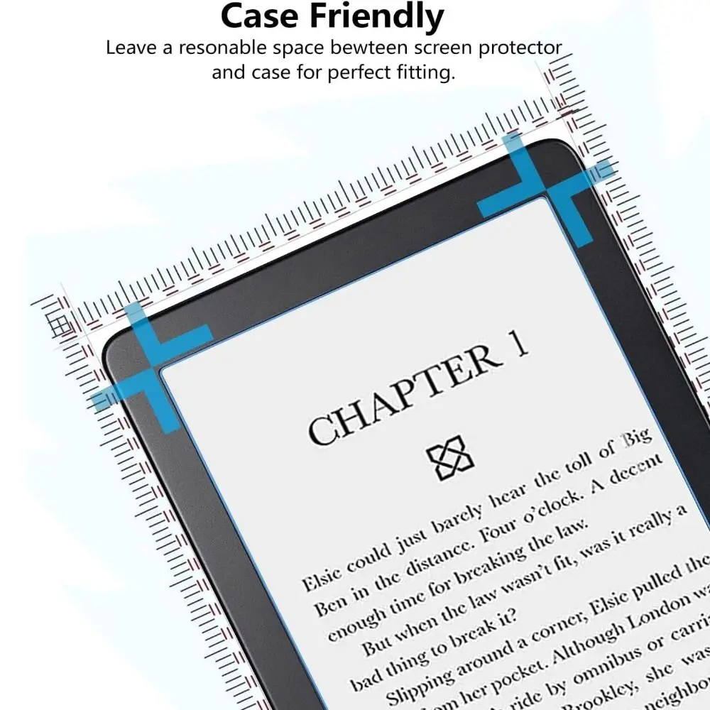 2 Pack 6/7/10.3 inch Screen Protector Shockproof 9H Tempered Glass HD Bubble Free for KOBO Clara 2E Libra Colour BW 2024