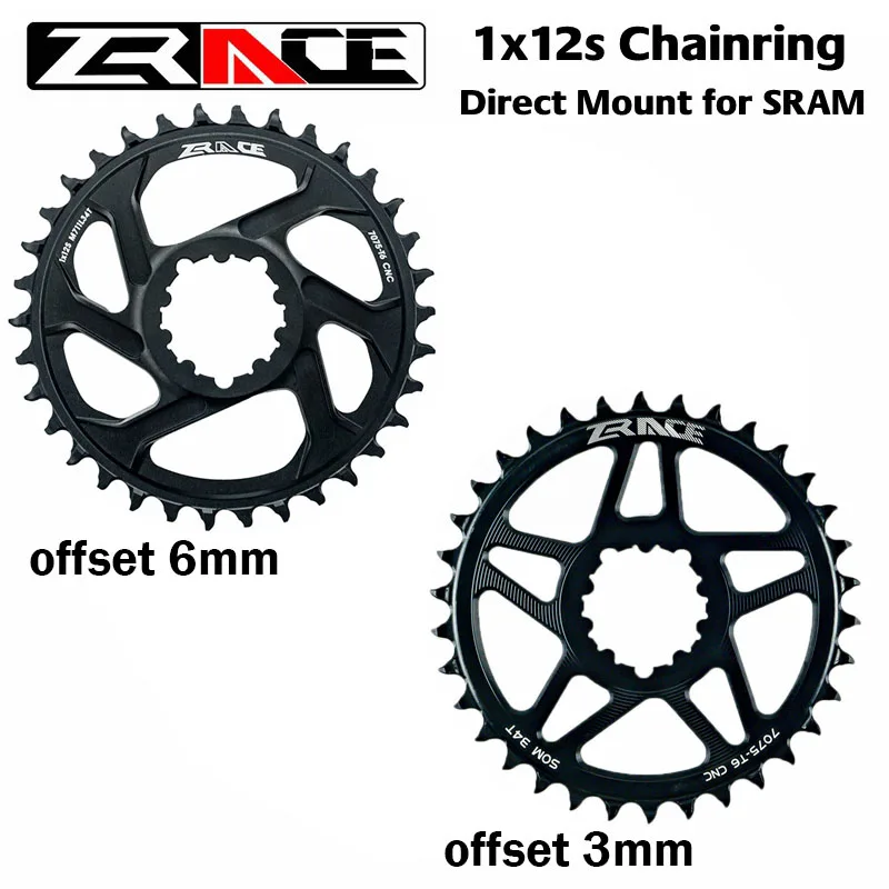 ZRACE 12s MTB Chainring 28/30/32/34/36T Корона 3 мм 6 офсетные велосипедные GXP звездочки для Sram