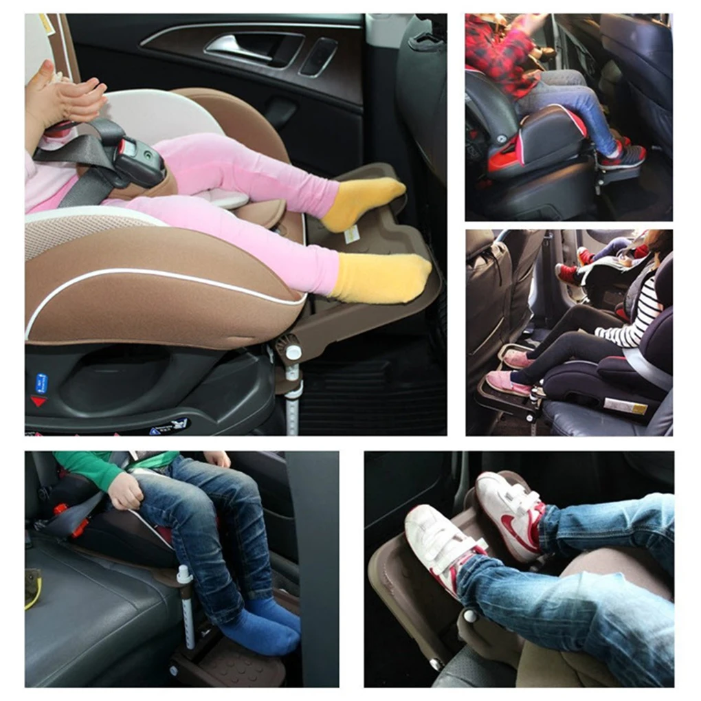 Adjustable And Foldable Car Universal Child Safety Seat Footrest Long Journeys More Enjoyable pink car child footrest
