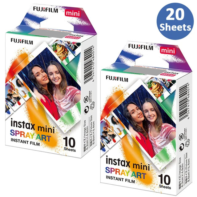 New Fujifilm Instax Mini Film Instax Mini 11 Spray Art Design Film For Fuji Mini 11 8 9 7s 25 26 70 90 Instant Camera SP-1 SP-2