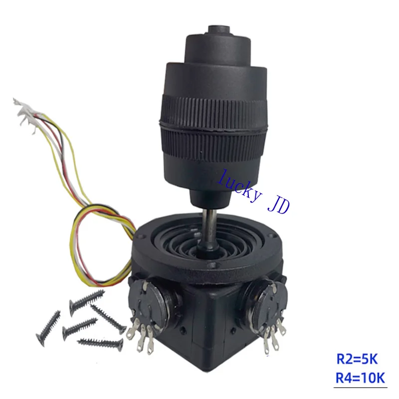 Adjustable Resistor 1PC 4-Axis 4D JH-D400X-R2/R4 Joystick Potentiometer Rocker Hall Joystick Dimensional Resistance 5K 10K Sealed With Button Switch