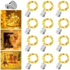 AmmToo 10 Pack Waterproof Mini Fairy Lights Copper With 3 Speed Modes for Christmas Decorations and Outdoor Use Battery Powered 5