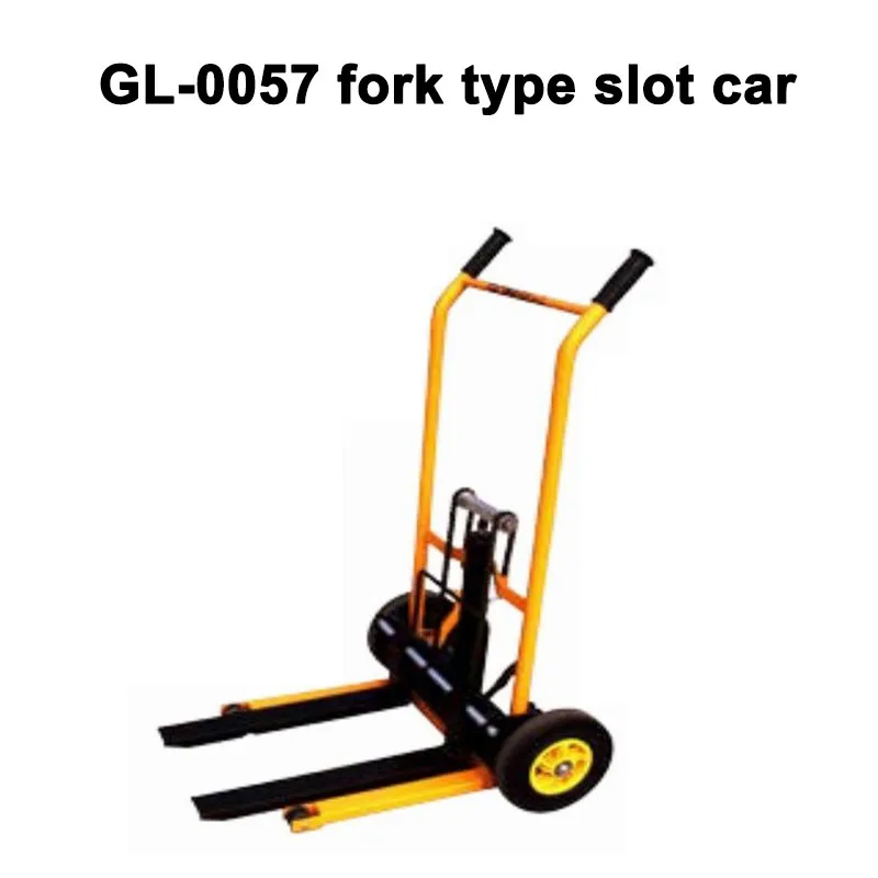 Load-Bearing Forklift Four-Wheel Lifting Platforms Tiger Truck Fork Lifting Folding Flat Trolley Cargo Handling Forklift Rail Fl