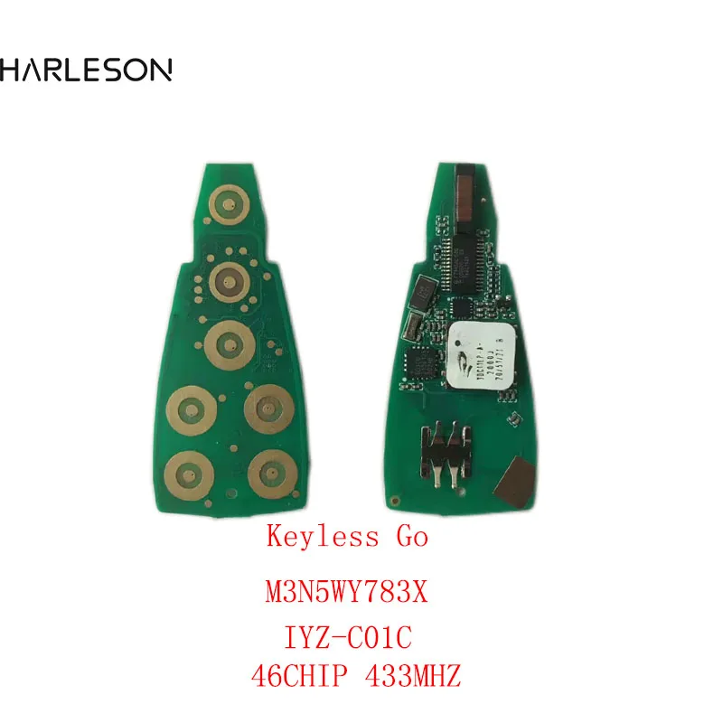 Fobik Iyz-C01C Keyless Go Per 2011-2019 Chrysler Town Country Dodge Caravan Jeep Aftermarket Key Pcb 434Mhz 46Chip 5026591Ak