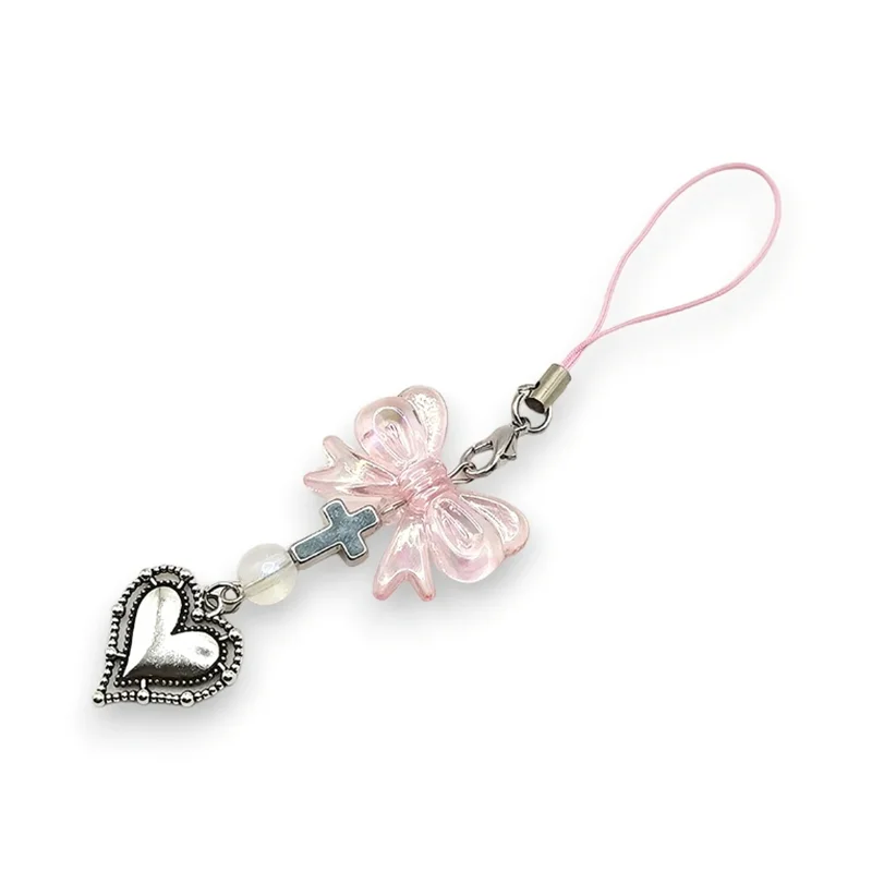 Pink Y2K | Kawaii Keychains Heart Cross Harajuku Jirai Kei | Cute