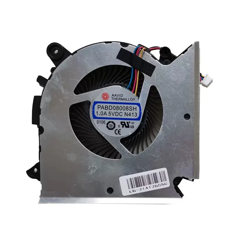 Ventilador de Refrigeração para Laptop Cpu Gpu para Msi Gf63 Ms16r1 16r2 16r3 16r4 16r5 Novo