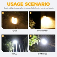 Lampes solaires à clipser pour l'extérieur, LED étanches, avec capteur de mouvement, 3 Modes, 3 voies de montage, éclairage de sécurité solaire pour clôture 6