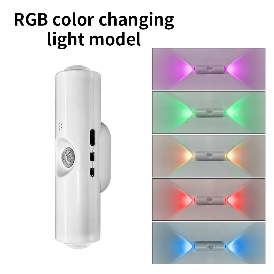 ตัวเลือกสินค้า ไฟผนัง RGB 2 หัว ตรวจจับเคลื่อนไหว ชาร์จได้