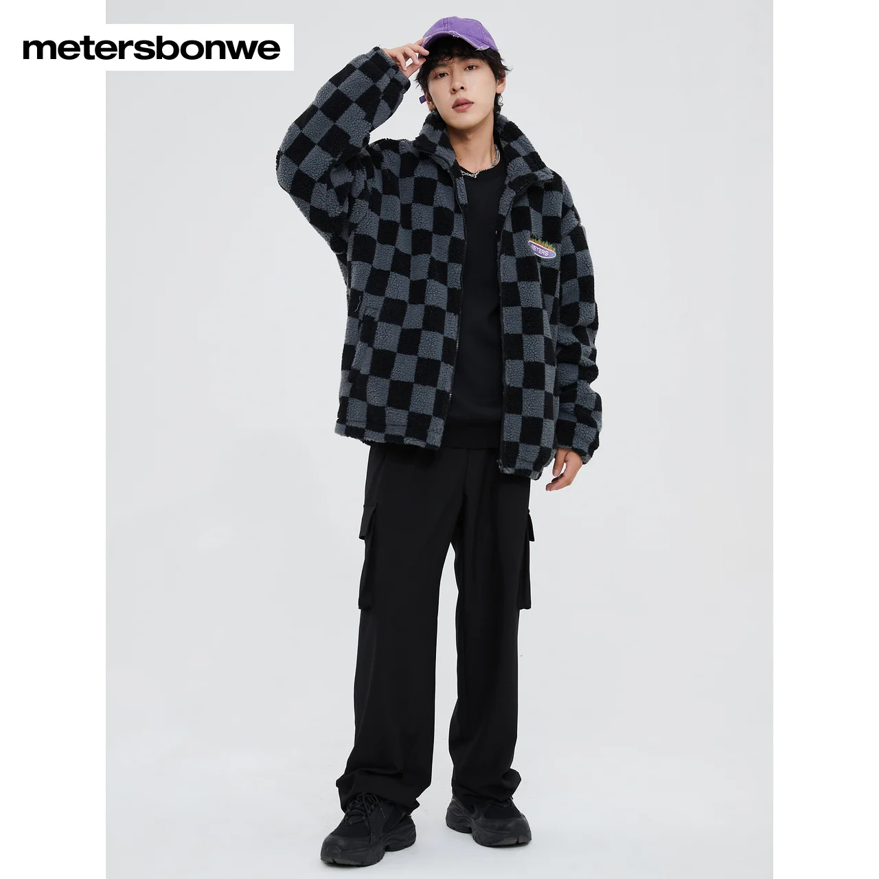 Metersbonwe Padded Men Winter New Woven Wadded Jacket Male Chest Embroidered Rubber Hem Cuffs Shrink Cotton Coat Brand Tops