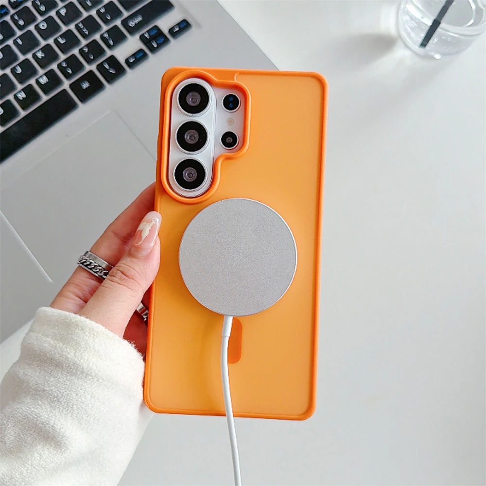 Sleek Matte Magnetic Hard PC Phone Case Cover
