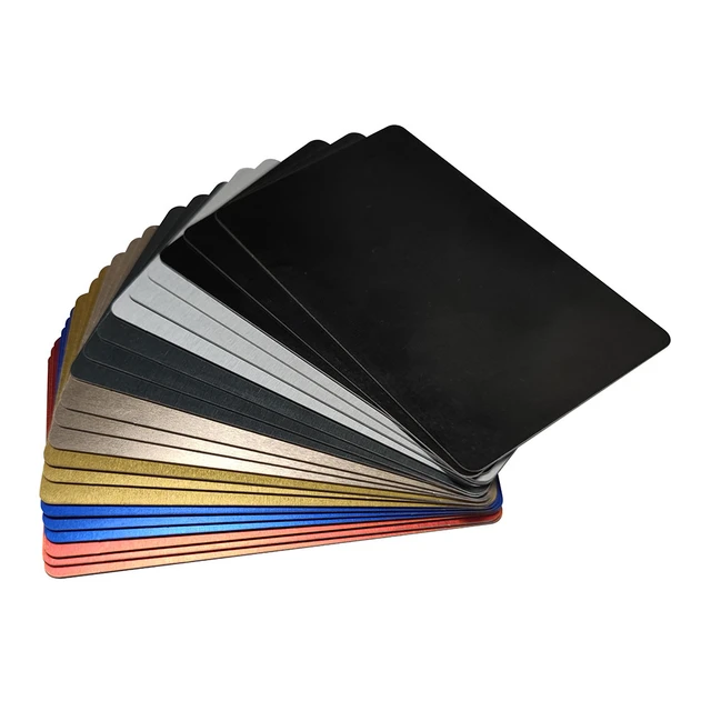 Anodized Aluminum Business Cards  Aluminum Business Card Blanks - 0.8 1.0  86x54mm - Aliexpress