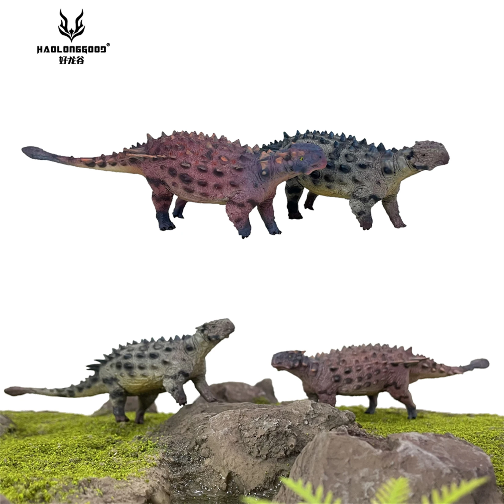 

Модель aichania HAOLONGGOOD 1/35, гербивористый динозавр Ankylosauridae, коллекция животных, украшение для сцены, подарок на день рождения, игрушка