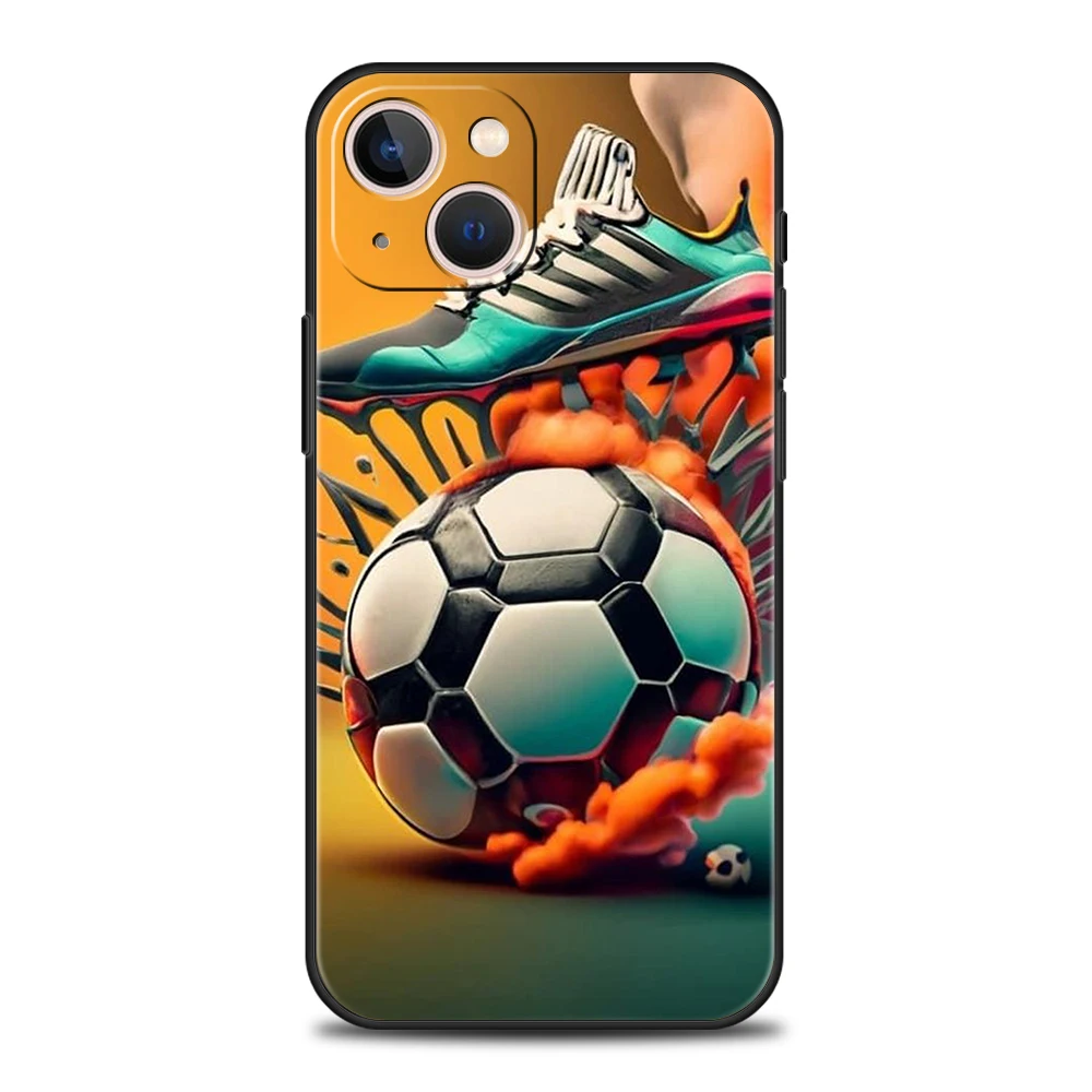 Premium Football Sport Silicone Phone Case Cover - Soft Protective Shell