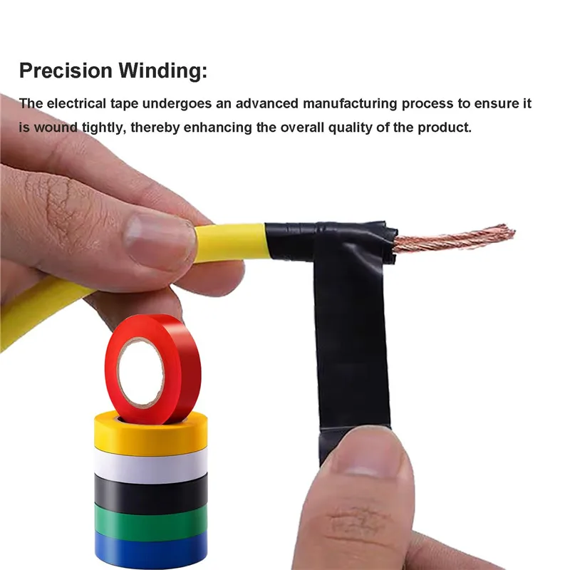 DIY 방수 PVC 전기 테이프, 고온 절연 테이프, 블랙 16mm * 10 m, 로트당 10 개