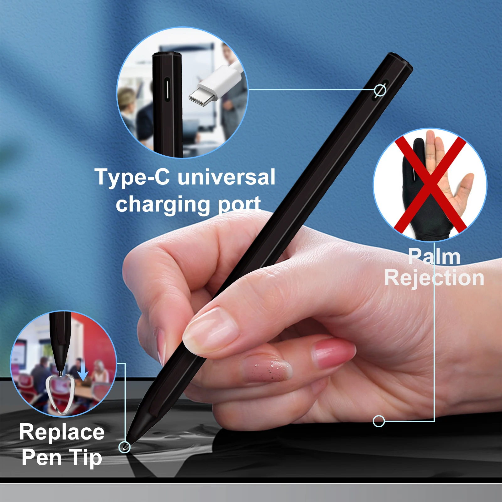 Surface USB-C  ŸϷ  4096 Microsoft Surface Pro 8 7 6 5 4 3 X/ Surface 3/Go 3 2/Ʈ 4 3 2/Book 3 2 1
