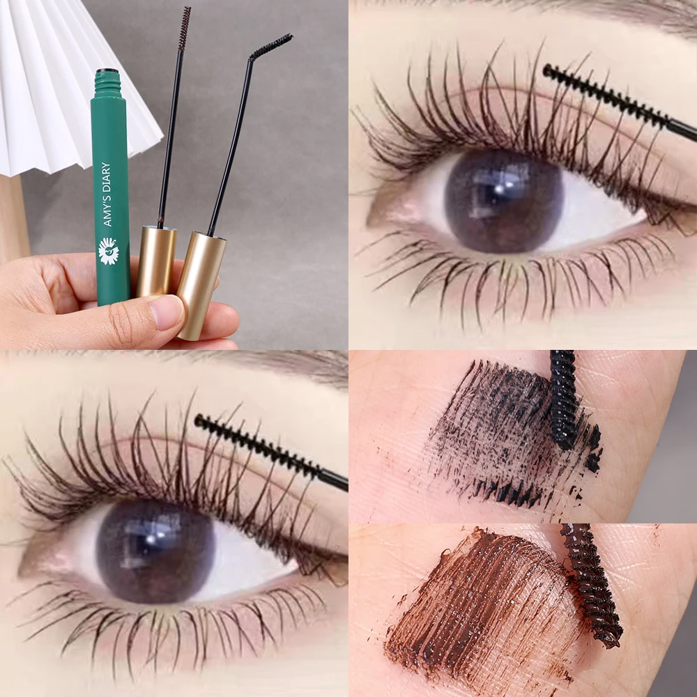 

Ultra-fine Small Brush Head Mascara Lengthens Eyelashes Extra Volume Waterproof Natural Black Lashes Female Professional Makeup