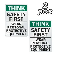 Think Safety First Metal Sign Waterproof