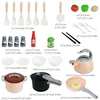 Kids Play Kitchen Set, Pretend Play Cooking Toys Set, Kitchen Toys Playset For Toddlers, Toy Pots And Pans For Kids Kitchen 6