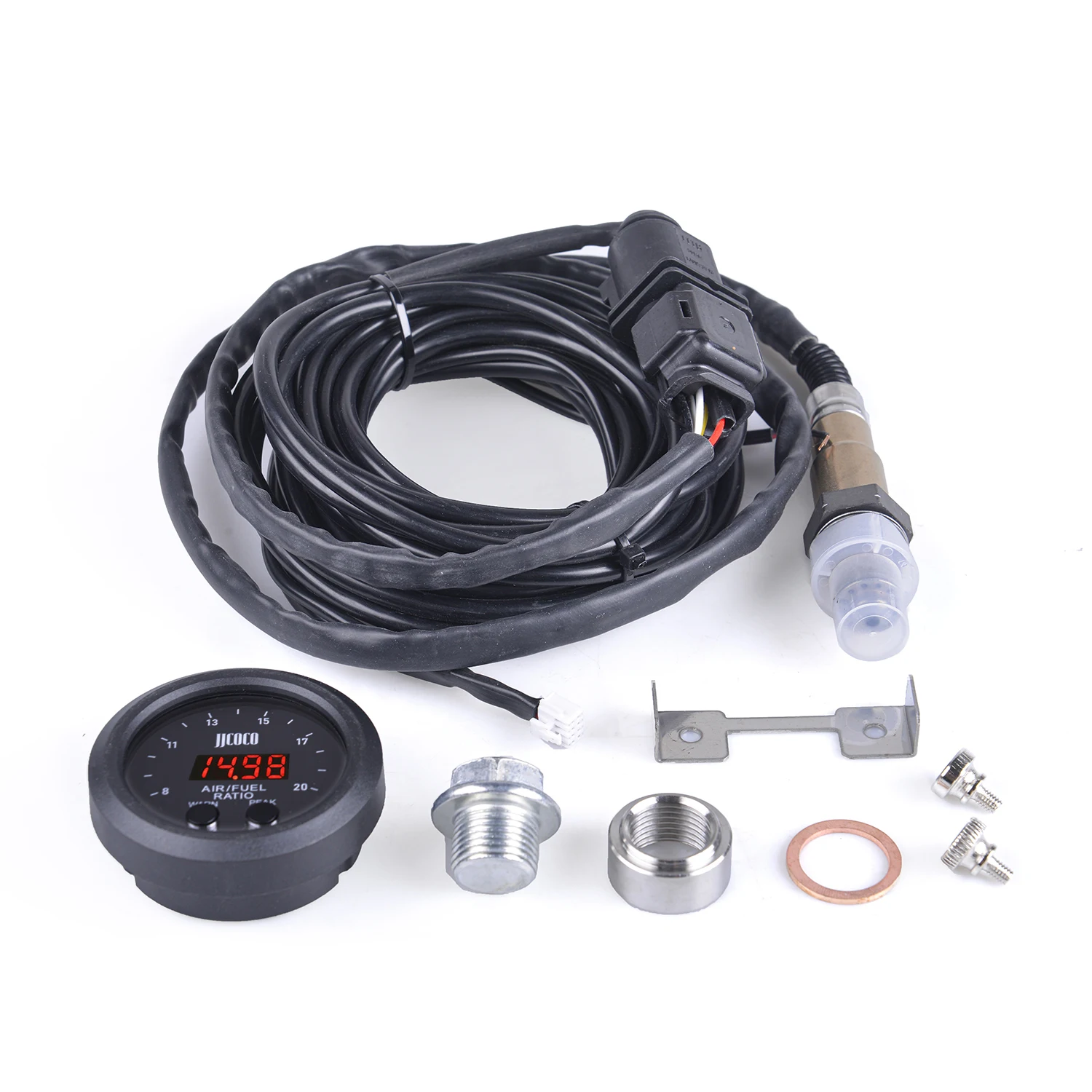 Jauge Rapport Air/carburant (AFR) 52 Mm Ujjdwiurgh - Affichage Numérique LED, Capteur O2 Large Bande, 12V