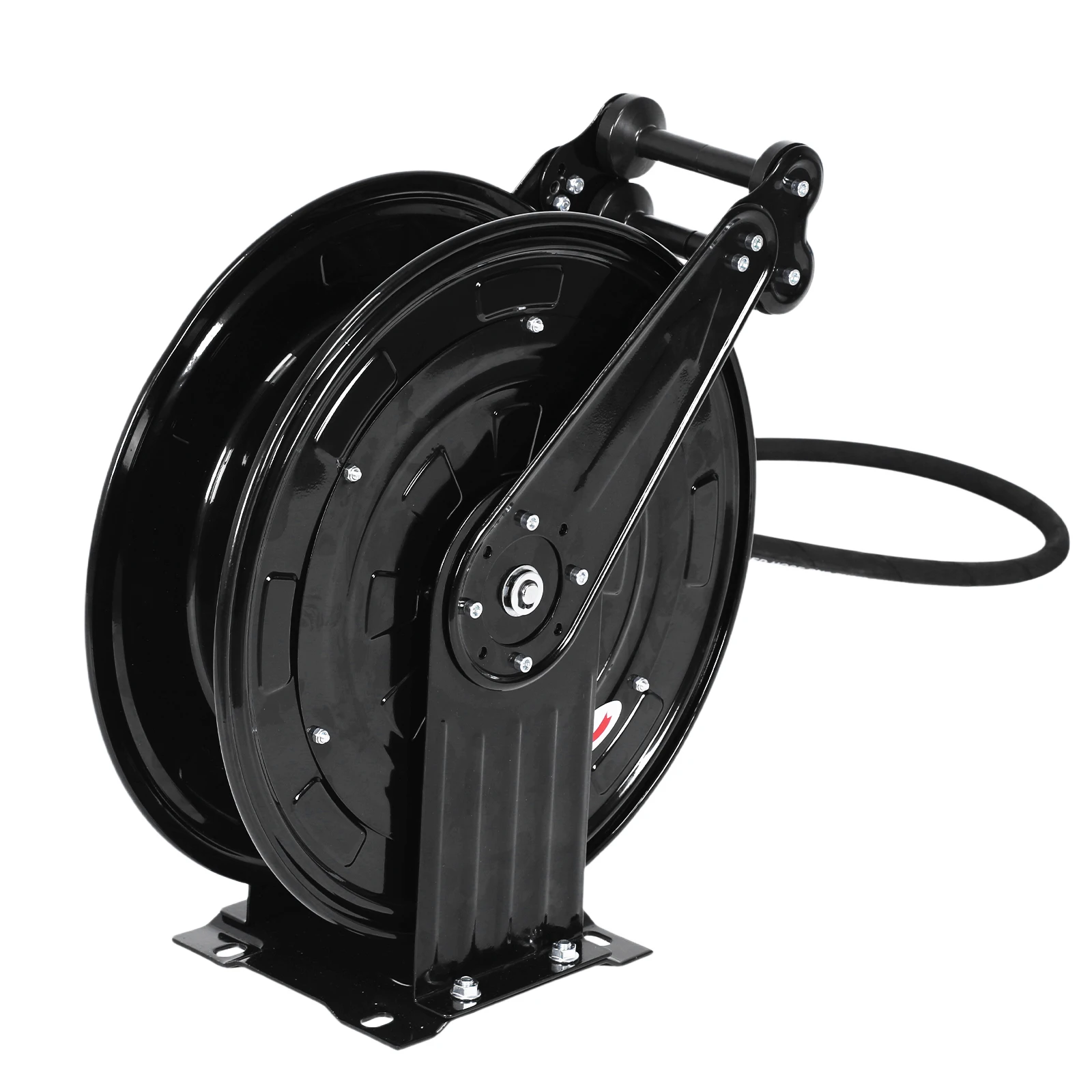 Pressure Washer Hose Reel Retractable Pressure Washer Reel Auto Rewind Power Washer Hose Reel for Water/Air/Oil 4000 PSI